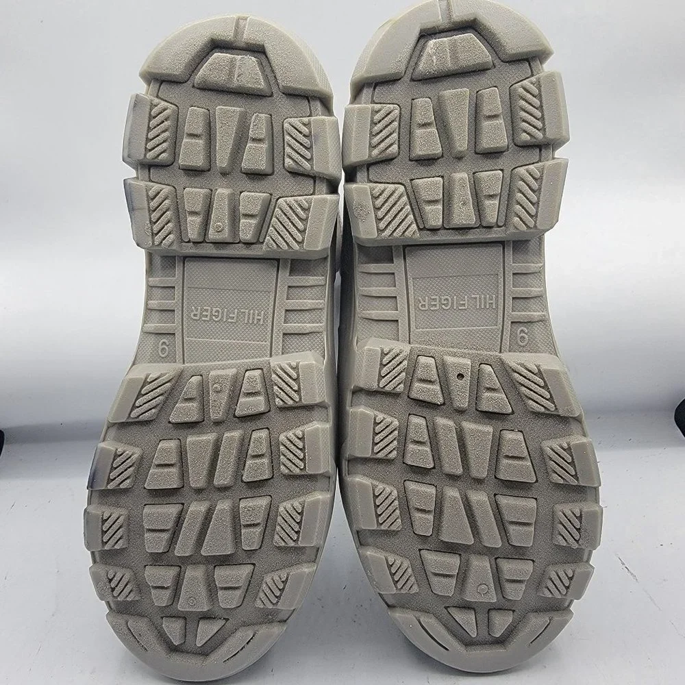 Tommy Hilfiger Womens Size 9 Gray Candid Short Rain Boots Outdoors